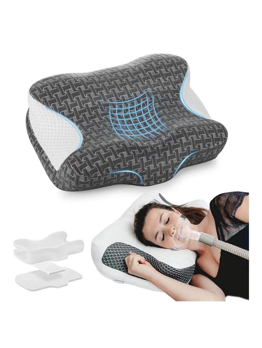 Elviros Memory Foam Cervical Pillow Ergonomic Neck Support Side Back
